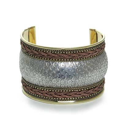 Silver/Brass/Copper cuff bracelet