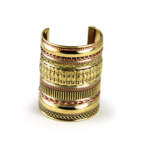 Long Brass and Cooper bracelets