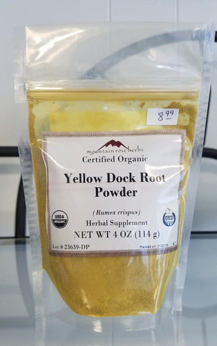 Yellow Dock Root Powder 1oz