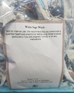 White Sage Whole Leaves (IN STORE PURCHASE ONLY)