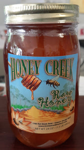 Honey Creek Raw Honey 16oz.with comb