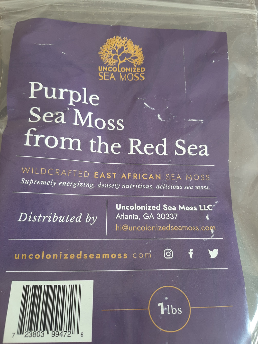Purple  Sea Moss African Sea moss(1lb)
