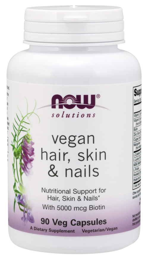 Vegan hair, skin, and nails