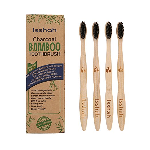 Bamboo toothbrush 4pk